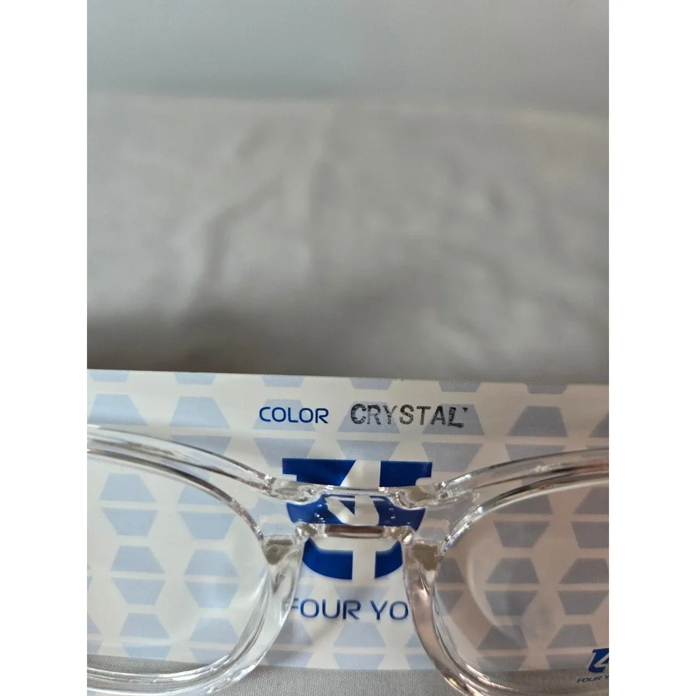 Four You US98 Crystal Clear Round Eyeglass‎ Frames 49-20-145 Women Mens Glasses